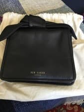 Image of Ted Baker 🎀 Nialinn Soft Knot MINI Bow Bag Crossbody RRP £85 Black New