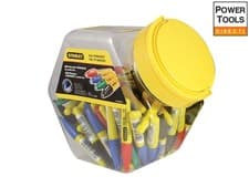 Image of Stanley® 1-47-329 Mini Fine Tip Marker, Mixed Colours (Tub 72)