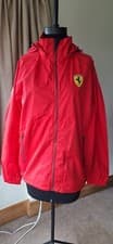 Image of Brand New Red F1 Scuderia Ferrari Unisex Windbreaker Jacket Coat Medium BNWT