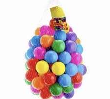 Image of 100 x Kids Soft Plastic Pit Ball For Pool & Play Children Toy Balls -Dented