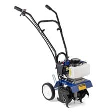 Image of Petrol Rotavator Garden Tiller 52cc Mini Soil Cultivator Allotment Tool 2-Stroke