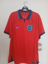 Image of England Away Football Shirt 2022 Size Large by Nike