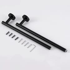 Image of Stainless Steel Bathroom Towel Rack Single Rod Towel Bar Bathroom Accessory