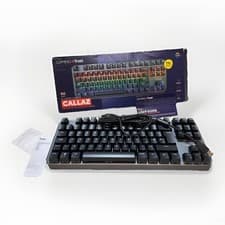Image of Trust GXT 834 Callaz TKL Mechanical Gaming Keyboard RGB USB Black New Sealed Box