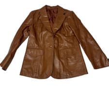 Image of Vintage Womens Leather Jacket Custom Tailored by Kasey’s in Korea - VERY RARE