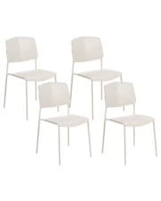 Image of Set of 4 Dining Chairs ASTORIA Beige