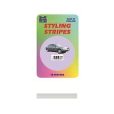 Image of Castle Promotions Single Stripe - Silver - 3mm - 10m Length - CPS01S