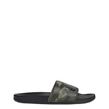 Image of adidas Unisex Adilette Comfort Sandals Slides Black Green 18 US Men