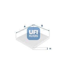 Image of INTERIOR AIR FILTER 53.088.00 UFI I