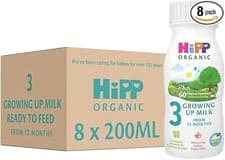 Image of HiPP Organic Stage 3 Growing Up Milk  Ready to Feed Formula 8×200ml