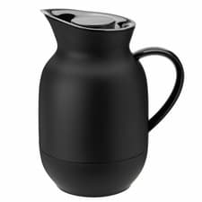 Image of Stelton vacuum jug Amphora, coffee jug with glass insert, Soft Black, 1 L