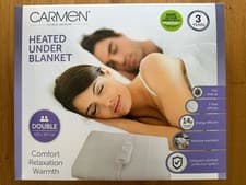 Image of Carmen Single Heated Under Blanket with Overheat Protection, 40W, 120 x 107cm