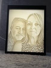 Image of Personalised Lithopane Photo With Led Lightbox