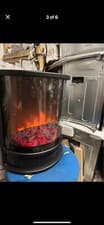 Image of Warmlite WL46031 Lavenham 1800w Log Effect Stove Fire - Black