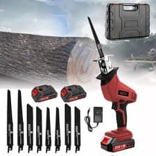 Image of 21V Cordless Reciprocating Saw Electric Reciprocating Saw Kit with 2 Battery