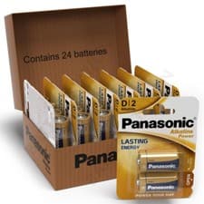 Image of Panasonic Alkaline Power (Bronze) D LR20 Batteries 1.5V Long-Lasting- Pack of 24