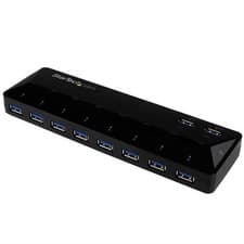 Image of StarTech 10-Port USB 3.0 Hub with Charge and Sync Ports - 2 x 1.5A Ports~10-P...