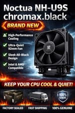 Image of 🔥 Noctua NH-U9S chromax.black CPU Cooler – BRAND NEW 🔥