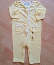 Image of Girls Ralph Lauren Romper 3 6 Months New Yellow Summer 