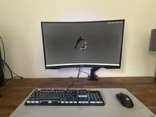 Image of Samsung Odyssey G7 32'' QHD 240Hz Curved Gaming Monitor Black (LC32G73TQSRXXU)