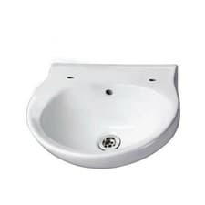 Image of AKW Finger Rinse Cloakroom Basin 400mm Wide 2 Tap Hole