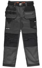 Image of Scruffs Pro Flex Mens Grey Holster Multi-Pocket Cordura Stretch Workwear Trouser