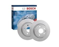 Image of Geniune 2x Brake Discs Pair Solid Rear 291.8mm 0986479362 Bosch Set BD1239