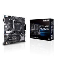 Image of ASUS PRIME A520M-K AMD A520 Chipest Socket AM4 Micro ATX Motherboard SATA III