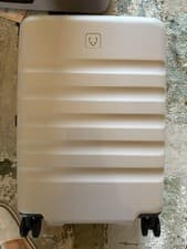 Image of Antler Icon Stripe 4-Wheel 66cm Hard Shell Medium Suitcase in Taupe - NEW