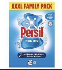Image of Persil Non Bio Washing Powder XXXL Family Pack 100% recyclable 130 Wash 6.5 kg ✅