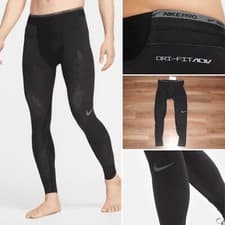 Image of NWT Nike Pro Dri-Fit ADV Recovery Leggings Pants Gym DD1705 010 BLACK M RARE