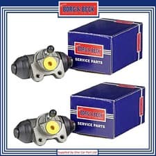 Image of Rear Wheel Brake Cylinder x2 Borg & Beck BBW1667 For Peugeot Expert Partner