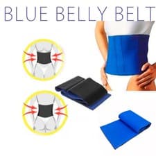 Image of Blue Belly Belt Waist Trimmer Slimming Sweat Wrap Adjustable Fitness Support