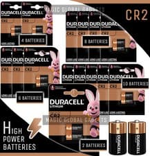 Image of New Duracell CR2 3V Ultra Lithium Photo Battery DLCR2 ELCR2 CR15H270 LONG EXPIRY