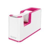 Image of Leitz WOW Tape Dispenser White/Pink 53641023