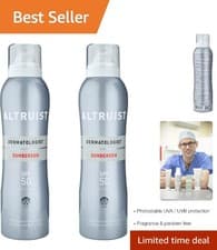 Image of Fragrance-Free Sunscreen Spray, SPF 50 - 200 ml Pack of 2 for Sensitive Skin