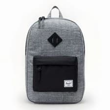 Image of HERSCHEL SUPPLY CO HERITAGE BACKPACK Raven Crosshatch/Black Pebbled