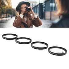 Image of Close Up Filter Kit 4 In 1 +1 +2 +4 +10 Macro Lens Filter Optical Glass With