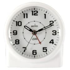 Image of Acctim Central Analogue Alarm Clock Non Ticking Sweep Smartlite� Crescendo Alarm
