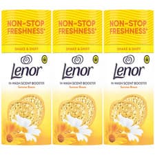 Image of 3 x Lenor In-Wash Scent Booster Beads Summer Breeze Fresh Laundry 155gm