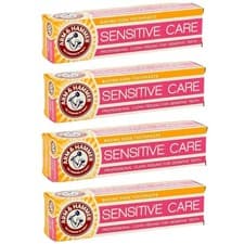 Image of 4PK Arm & Hammer Toothpaste Sensitive Care Professional Clean Baking Soda 125g