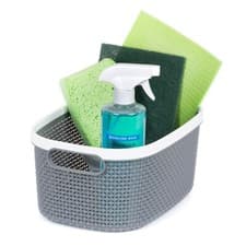 Image of Livivo Kovan Storage Basket Organiser Grey