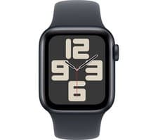 Image of Apple Watch SE 2nd Gen Smartwatch GPS 40mm Aluminium Case Midnight Sport Band
