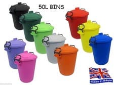 Image of 50l coloured bin plastic heavy duty bin