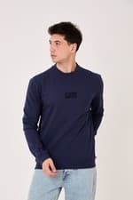 Image of ALLSAINTS Mens Crewneck Jumper Relaxed Fit Sweater L/S Designer Sweatshirt Top