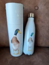 Image of Wrendale Designs Insulated Water Bottle Duck Brand New In Box
