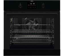 Image of AEG SteamBake BPK355061B Electric Pyrolytic Oven - Black - Free Local Delivery