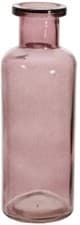Image of Glass Flower Vase With Unique Tall Funnel Neck Bottle Vase Wine Colour