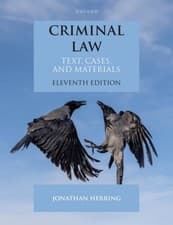 Image of Criminal Law Text, Cases, and Materials by Jonathan Herring (Paperback Book)