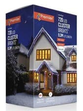 Image of 720 Multi-Action Christmas Cluster Lights with Timer